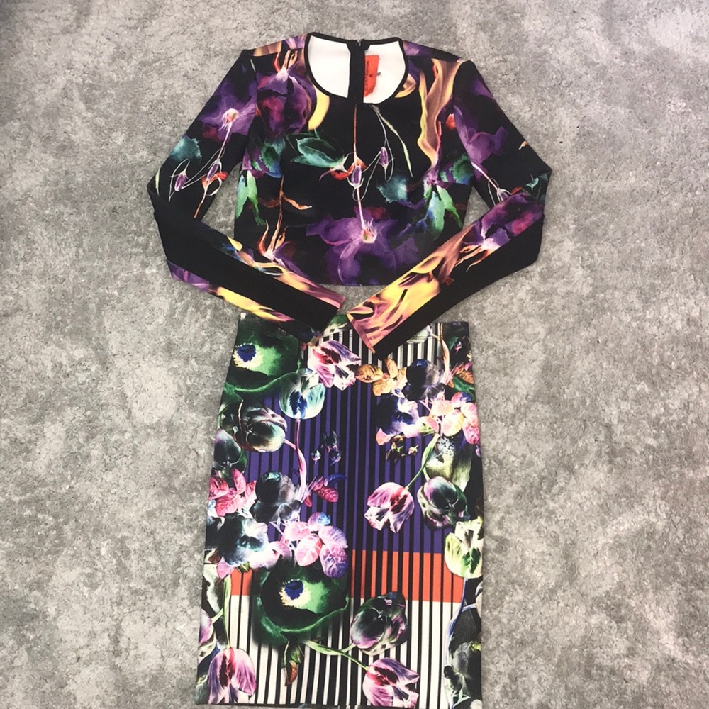 Clover Canyon Floral Print 2 PC Set